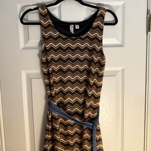 Tacera medium sleeveless lined maxi dress soft denim skinny belt boho vibes